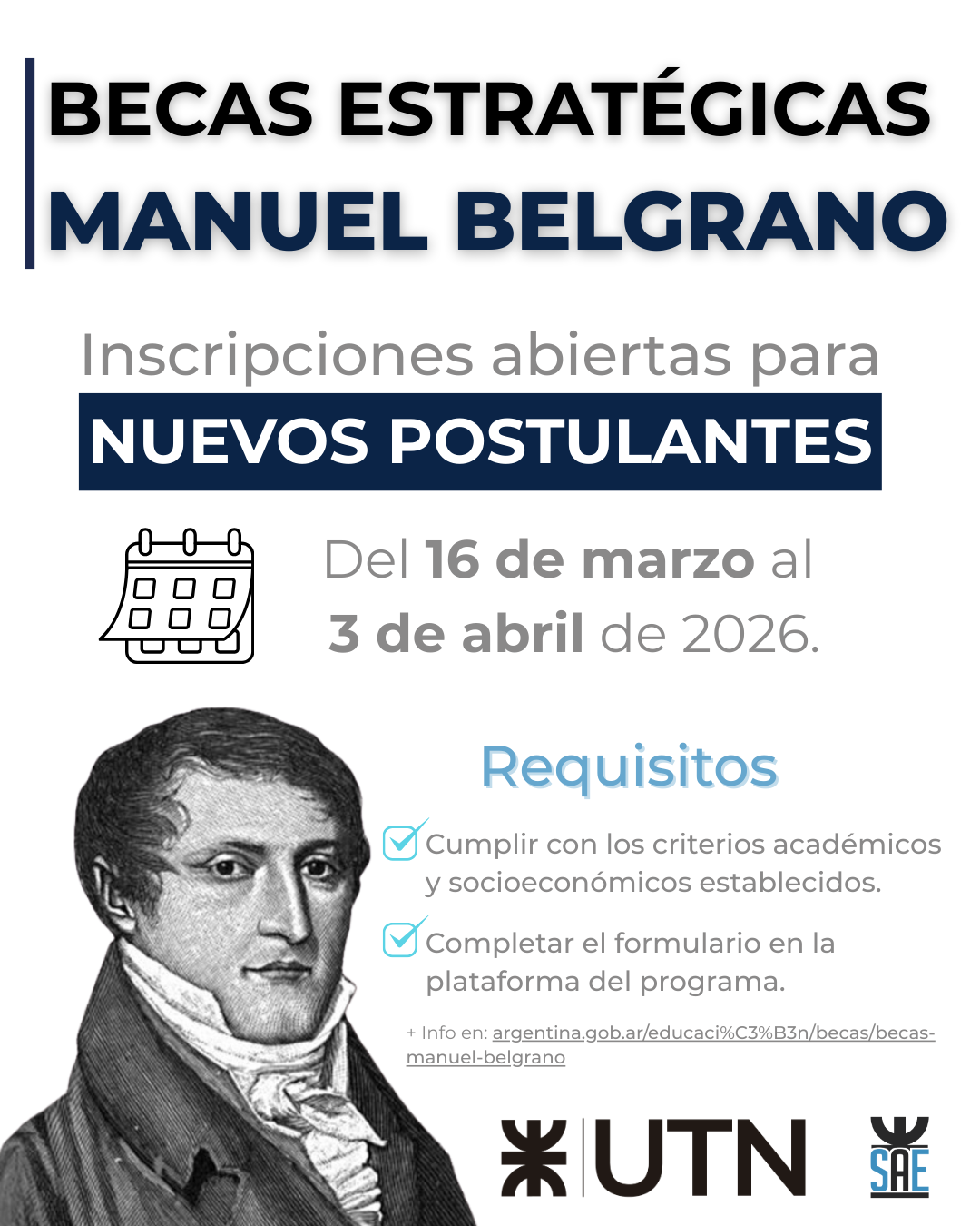 Beca belgrano nuevos 2026