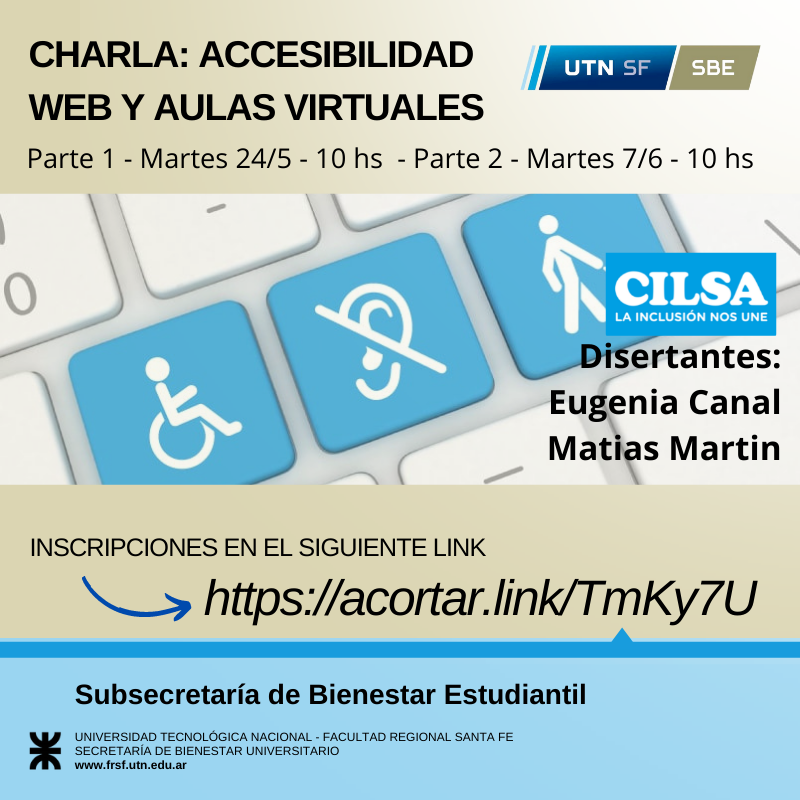 Difusión Charla Accesibilidad Web y Aulas Virtuales Parte 1 245 10hs PArte 2 76 10hs